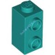 Деталь Лего Кубик Модифицированный 1 x 1 x 1 2/3 С Штырьками На Стороне Цвет Темно-Бирюзовый