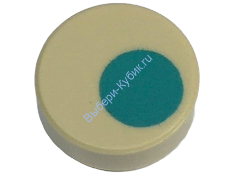 Деталь Лего Плитка Круглая 1 х 1 С Рисунком Цвет Песочный