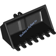 Деталь Лего Ковш 7 Зубьев 3 х 6 Цвет Черный