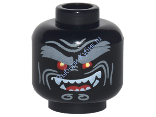 Деталь Лего Голова Минифигурки Цвет Черный