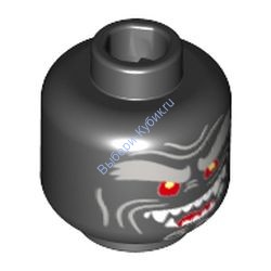 Деталь Лего Голова Минифигурки Цвет Черный