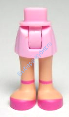 Деталь Лего Мини Долл Ноги С Рисунком Цвет Ярко-Розовый