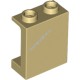 Деталь Лего Панель 1 х 2 х 2 С Боковыми Усилителями - Полые Штырьки Цвет Песочный