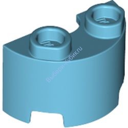 Деталь Лего Половина Цилиндра 1 x 2 x 1 Цвет Умеренно-Лазурный