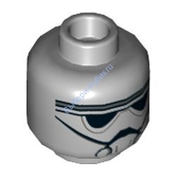 Деталь Лего Голова Минифигурки Цвет Светло-Серый
