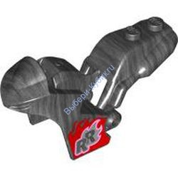 Деталь Лего Корпус Спортивного Мотоцикла С Рисунком Цвет Перламутрово-Темно-Серый