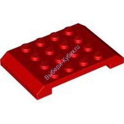 Деталь Лего Клин 4 х 6 х 2/3 Двойной Цвет Красный