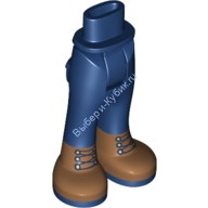 Деталь Лего Мини Долл Ноги С Рисунком Цвет Темно-Синий