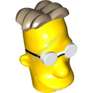 Деталь Лего Голова Модифицированная Симпсоны Цвет Желтый