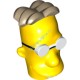 Деталь Лего Голова Модифицированная Симпсоны Цвет Желтый