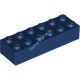 Деталь Лего Кубик 2 х 6 Цвет Темно-Синий