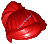 Деталь Лего Парик Женский Цвет Красный