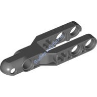 Деталь Лего Техник Рычаг Рулевого Управления 6 х 2 С Разъемом Под Шар Скругленный Цвет Темно-Серый