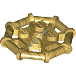 Деталь Лего Пластина 2 х 2 С Восьмиугольным Бампером По Периметру Цвет Перламутрово-Золотой