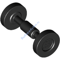 Деталь Лего Колеса Для Скейта Цвет Черный