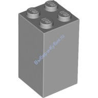 Деталь Лего Кубик 2 х 2 х 3 Цвет Светло-Серый