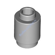 Деталь Лего Кубик Круглый 1 х 1 Открытый Штырек Цвет Светло-Серый