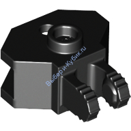 Деталь Лего Петля 1 х 2 С Гнездом Для Шара Цвет Черный