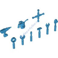 Деталь Лего Инструменты 9 В Упаковке Цвет Темно-Лазурный