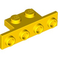 Деталь Лего Кронштейн 1 х 2 1 х 4 Цвет Желтый