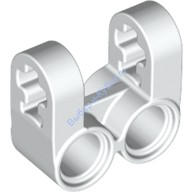 Деталь Лего Техник Коннектор Перпендикулярный Двойной Разделенный Цвет Белый