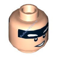 Деталь Лего Голова Минифигурки Двусторонняя Цвет Светло-Телесный