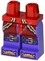Деталь Лего Ноги С Рисунком Цвет  Темно-фиолетовые