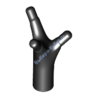 Деталь Лего Стержень 1L С 3 Зубцами Цвет Черный