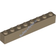 Деталь Лего Кубик 1 х 8 Цвет Темно-Песочный