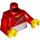 Деталь Лего Торс С Рисунком Цвет Красный