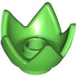 Деталь Лего Корона 5 Лепестков Открытый Центр Цвет Ярко-Зеленый