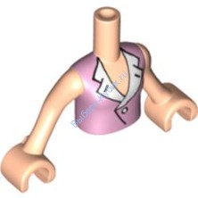 Деталь Лего Торс Мини Долл Френдс С Рисунком Цвет Светло-Телесный