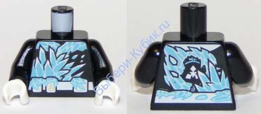 Деталь Лего Торс С Рисунком Цвет Черный