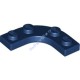 Деталь Лего Пластина Круглый Угол 3 x 3 С Вырезом 2 x 2 Цвет Темно-Синий