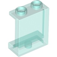 Деталь Лего Панель 1 х 2 х 2 С Боковыми Усилителями - Полые Штырьки Цвет Прозрачно-Голубой