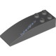 Деталь Лего Скос Закругленный 6 х 2 Цвет Темно-Серый