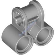 Деталь Лего Техник Коннектор Перпендикулярный Двойной Цвет Светло-Серый