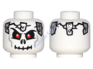 Деталь Лего Голова Минифигурки Цвет Белый