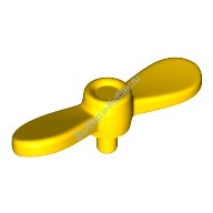 Деталь Лего Пропеллер Две Лопасти С Микро Пином Цвет Желтый