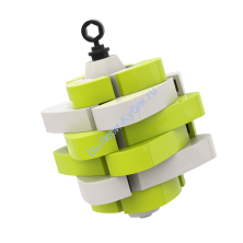 Набор деталей Лего ОТ Выбери Кубик Елочная Игрушка Вихрь Лайм 