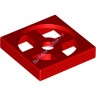 Поворотная Пластина 2 х 2 База, Цвет: Красный