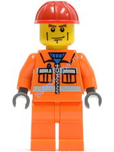 Минифигурка Лего Сити - Строитель