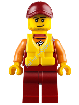 Минифигурка Лего Сити - Городская береговая охрана - Спасатель, cty0810