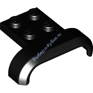 Деталь Лего Автомобильное Крыло 4 х 3 х 1 С Аркой С Изгибом Цвет Черный