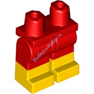 Деталь Лего Ноги С Рисунком Цвет Красный