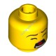 Деталь Лего Голова Минифигурки Двусторонняя Женская Цвет Желтый