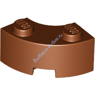 Деталь Лего Кубик Круглый Угол 2 х 2 Цвет Коричневый