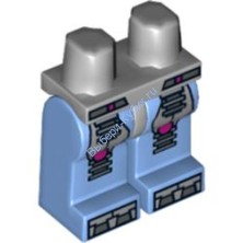 Деталь Лего Ноги С Рисунком Цвет Светло-Серый