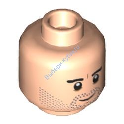 Деталь Лего Голова Двухсторонняя Цвет Светло-Телесный
