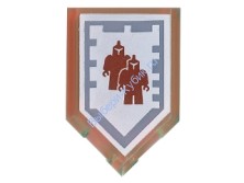 Деталь Лего Плитка Модифицированная 2 х 3 Пятиугольная С Рисунком Цвет Прозрачно-Неоново-Оранжевый